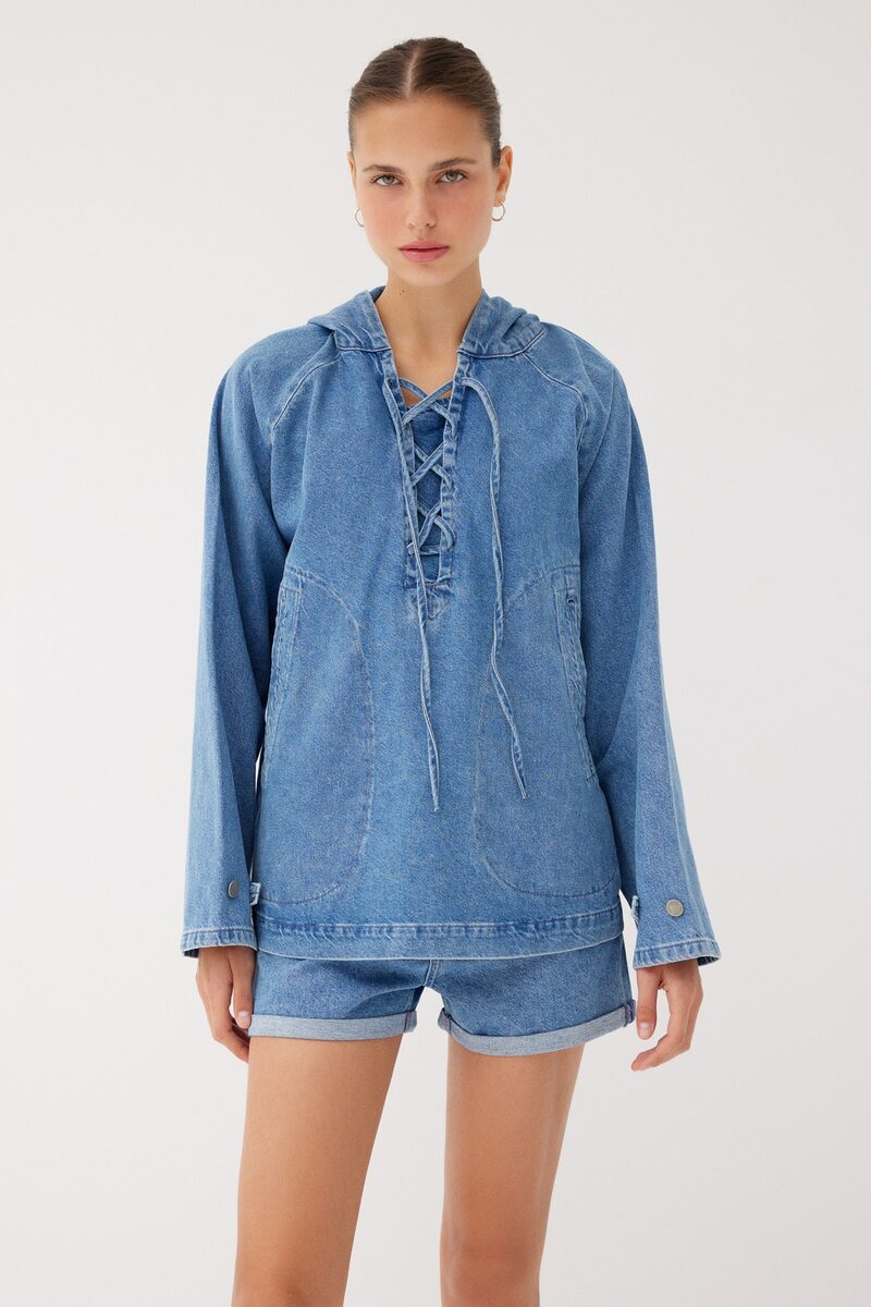 Denim Hoodie
