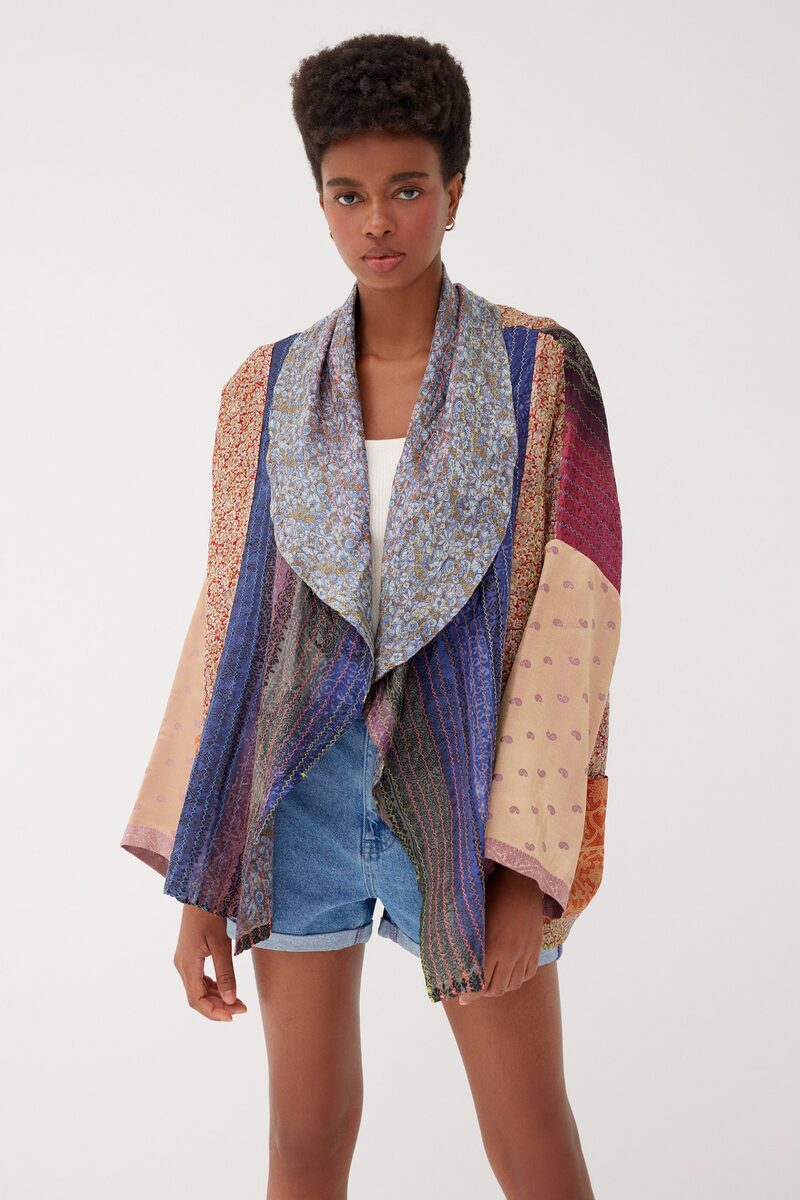Limited Edition Patchwork Silk Kimono