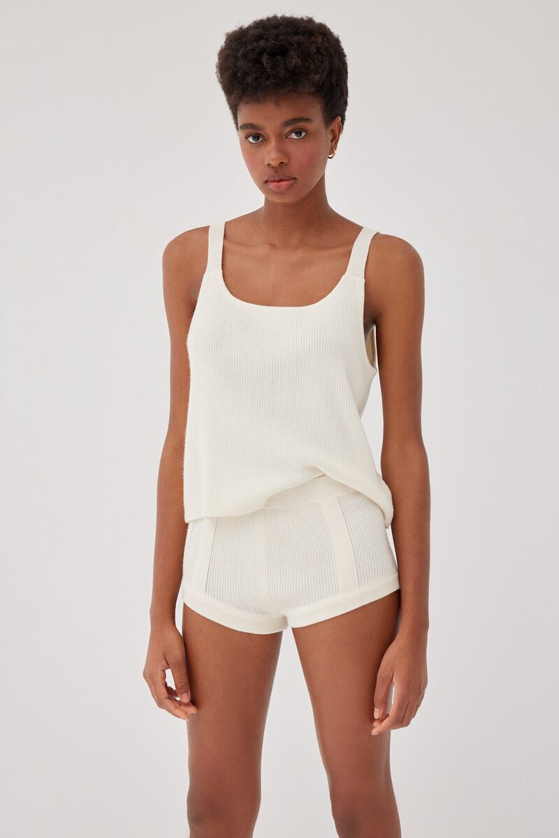 Kayla Ecru Tank Top