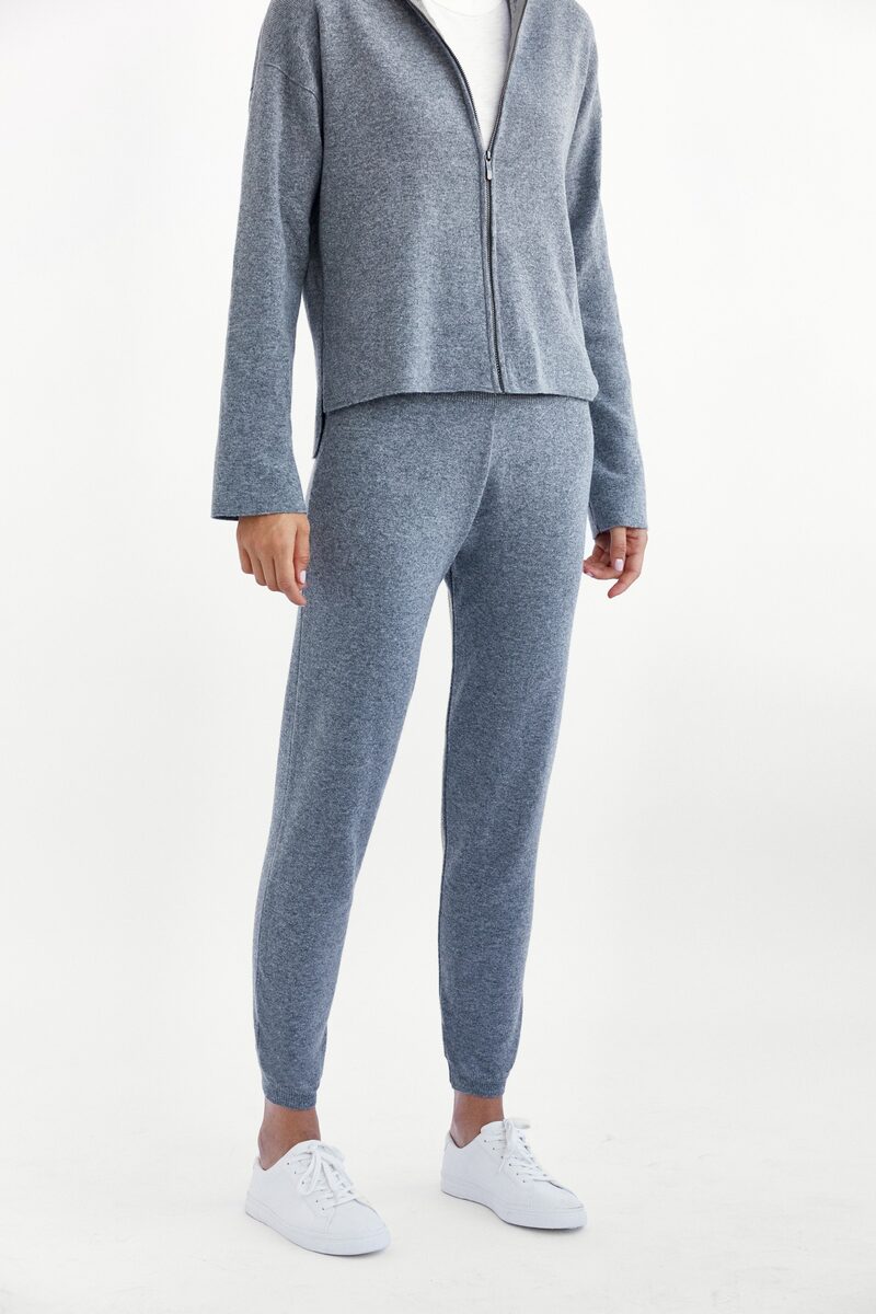 Grey Wool Joggers