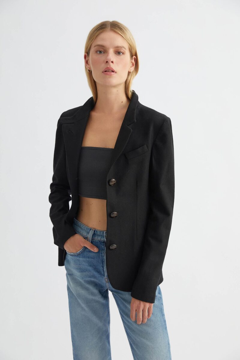 Black Wool Blazer