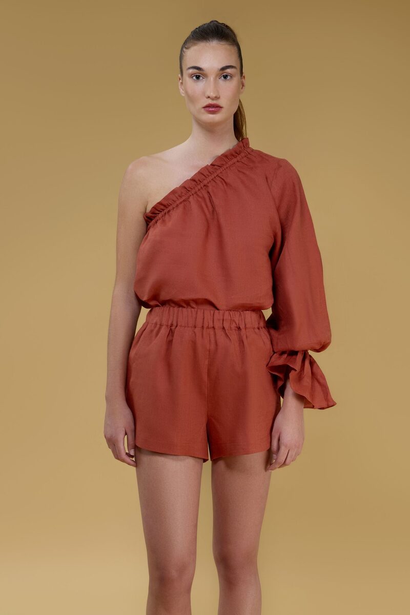 Theia  Linen Shorts