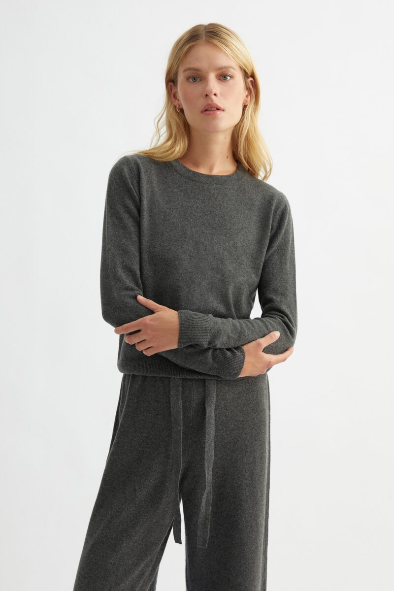 Ash Grey Cashmere Sweater