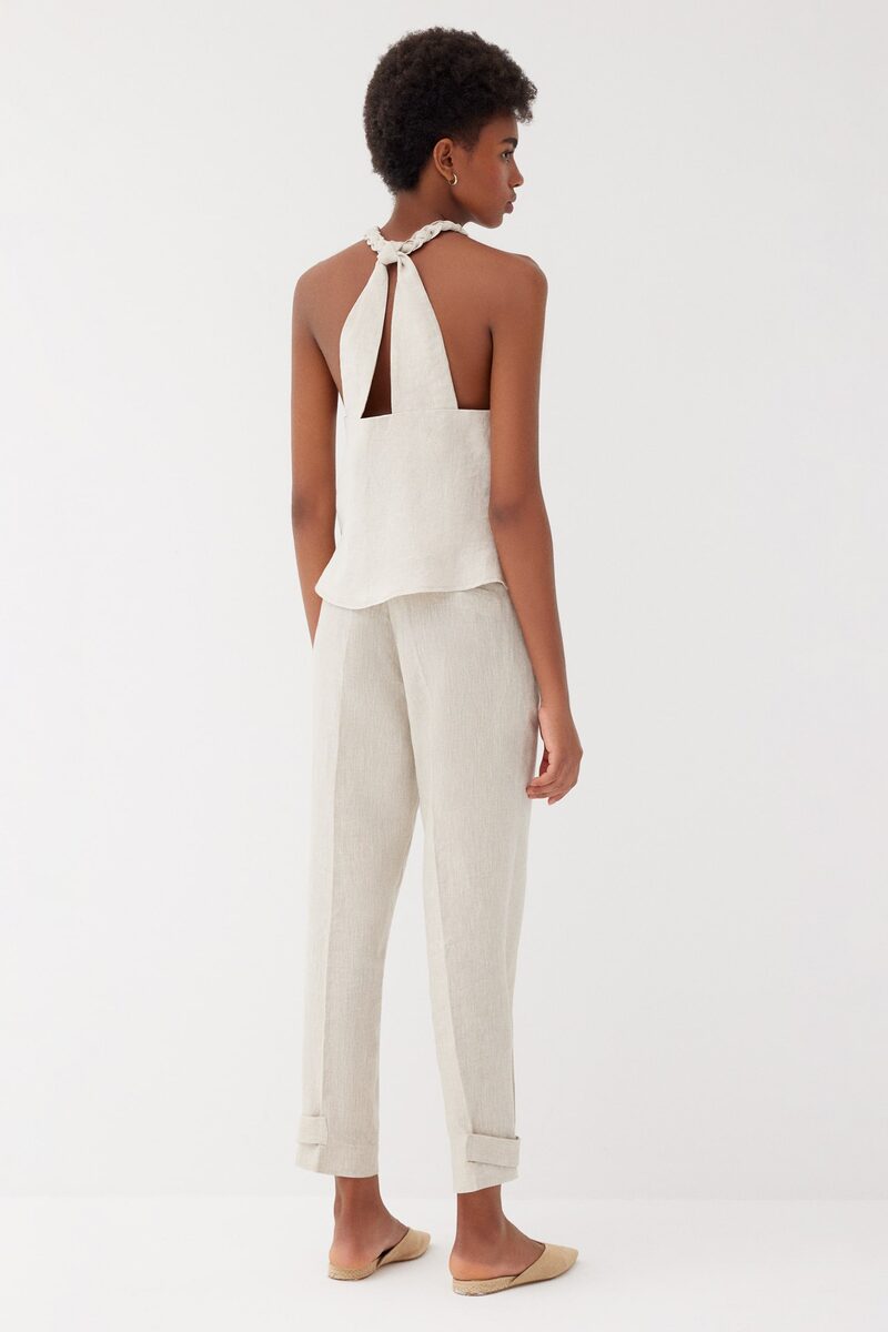 Isla Barley Linen Tapered Pants